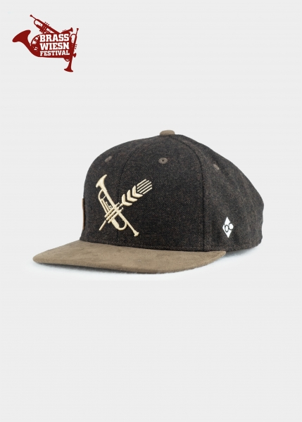 Cap "Brasswiesn" - blackbrown (Snapback)